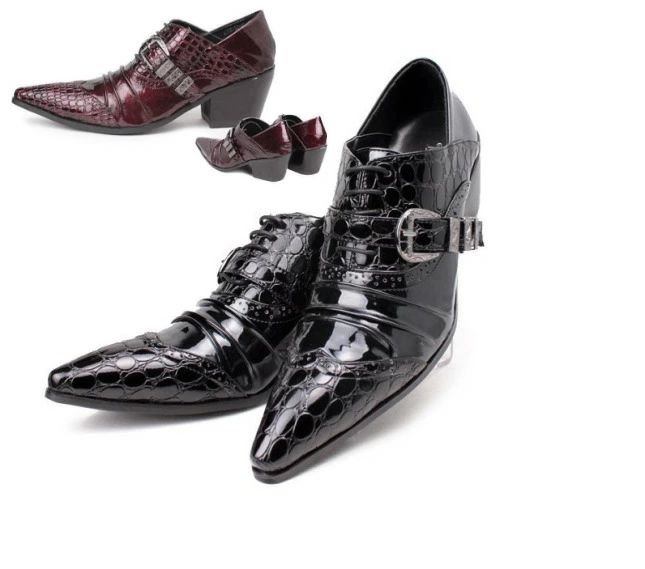 ドレスシューズ メンズ ビジネスシューズ オペラシューズ ホストシューズ パンク ブーツ 本革 レザー ..