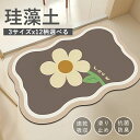 珪藻土バスマット ソフト 速乾 珪藻土マット 風呂 浴室 洗える 吸水 速乾 滑り止め かわいい 大きいサイズ ノンアスベスト 柔らか 大判 おしゃれ バスマット 足拭き お風呂 水切りマット キッチン 浴室マット 洗面所 手入れ簡単 収納(3)