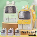 キャリーバッグ 猫用 お出かけ ペット 送料無料 ペットキャリー かわいい リュックサック リュックキャリー 可愛い キャリーケース メッシュ バック キャリー...