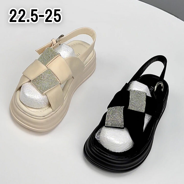 サンダル 厚底 レディース 編み ストラップサンダル 可愛い 美脚 おしゃれ 疲れない 白 黒 痛くない 歩きやすい レディース靴 パーティー 普段使い 通勤 ブラック ホワイト