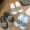 スリッパ 室内 スリッパ 厚底 チェッカーパターンのスリッパ レディース メンズ 洗える 滑り止め 柔らか PVC素材 超軽量 おしゃれ かわいい 柔らかい 通...