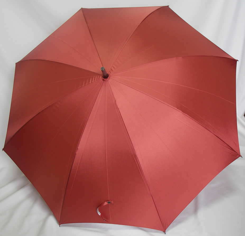 ダービー型傘　朱アイボリー86　【送料無料】