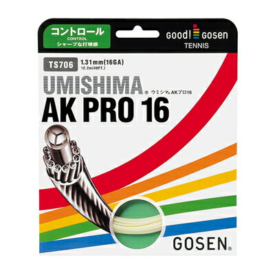 楽天ショップ一番AK プロ 16 （ AK Pro 16 ）【 ゴーセン / Gosen 】【 ラケット 購入者用 ガット 】