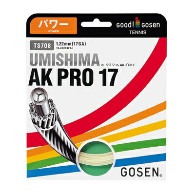 AK プロ 17 ( AK Pro 17 )【 ゴーセン / Gosen 】【 ラケット 購入者用 ガット 】