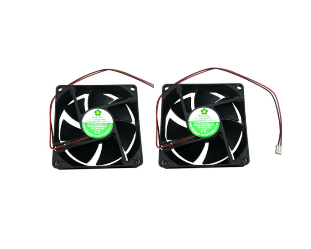 ■ 2個セット ■難燃性■DC FAN 24V用■ 冷却ファン ■型番：HD8020B24H