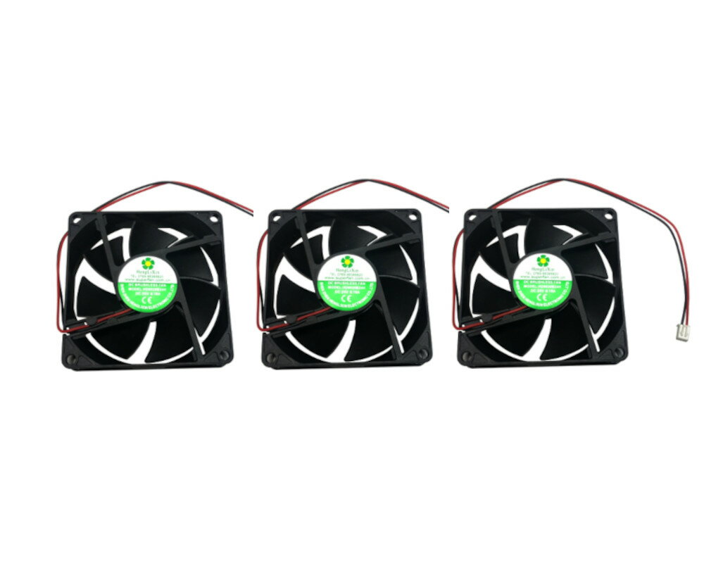 ■ 3個セット ■難燃性■DC FAN 24V用■ 冷却ファン ■型番：HD8020B24H