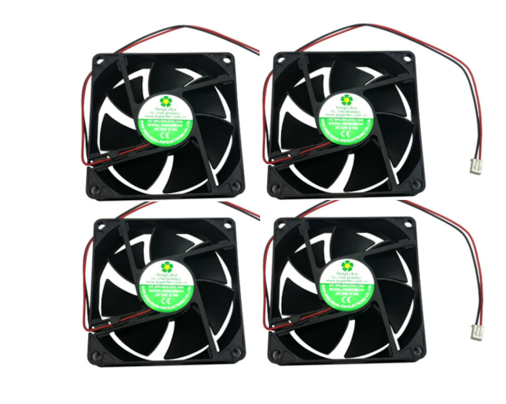 樂天商城 - ■ 4個セット ■難燃性■DC FAN 24V用■ 冷却ファン ■型番：HD8020B24H