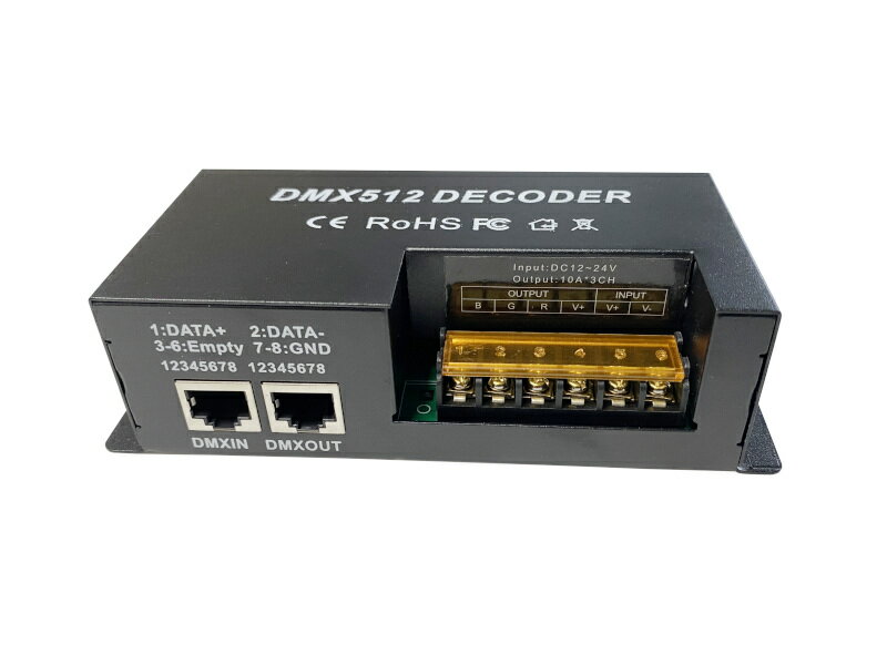 樂天商城 - ■RGB LEDテープ用コントローラー■DC12V対応　最大144W　DMXコントロール可能