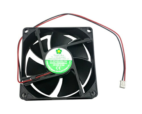 ■難燃性■DC FAN 24V用■ 冷却ファン ■型番：HD8020B24H