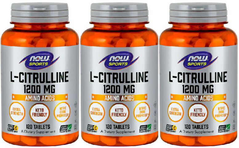3ܥå ʥݡ L-ȥ ȥ饹ȥ󥰥 1200mg 120γ ( NOW FOODS L-Citrulline 1200 mg 120 tabs)