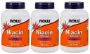 3個セット　ナイアシン 500mg 250タブレット NOW Foods Niacin 500 mg 250 tabs タイムリリースタイプ ( ナウフーズ )　海外通販