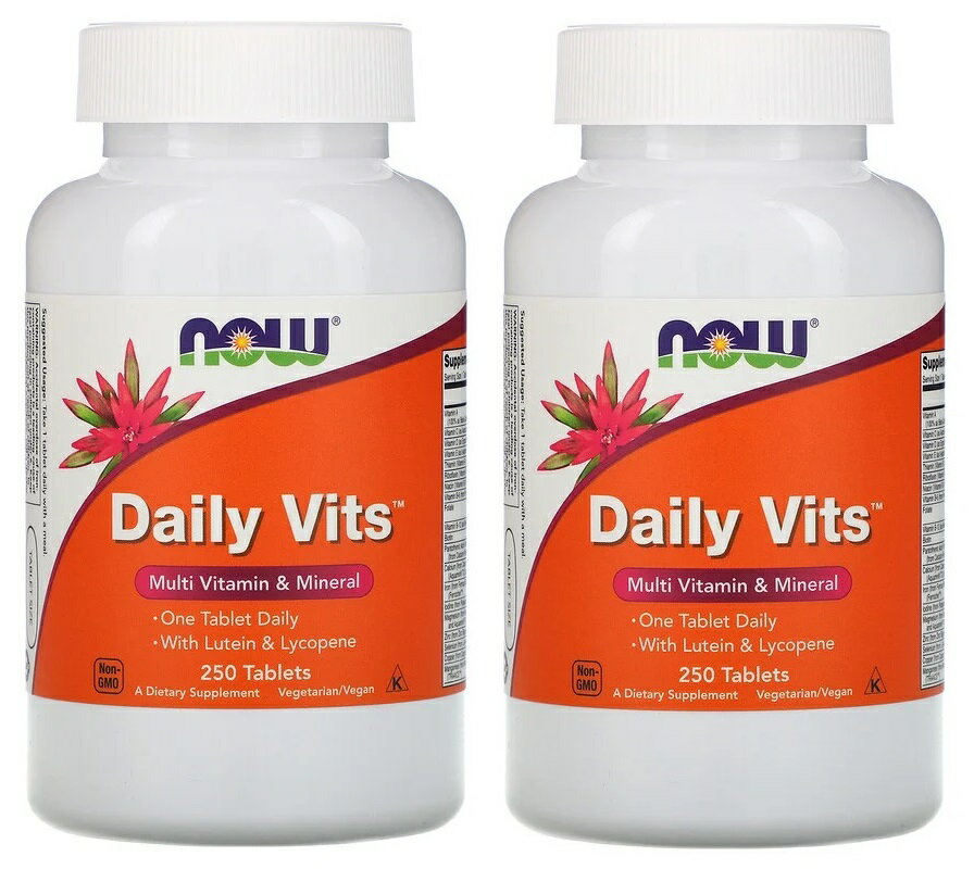 デイリービッツ マルチビタミン 250 タブレット NOW Foods ( ナウフーズ ) - Daily Vits 250 tabs 