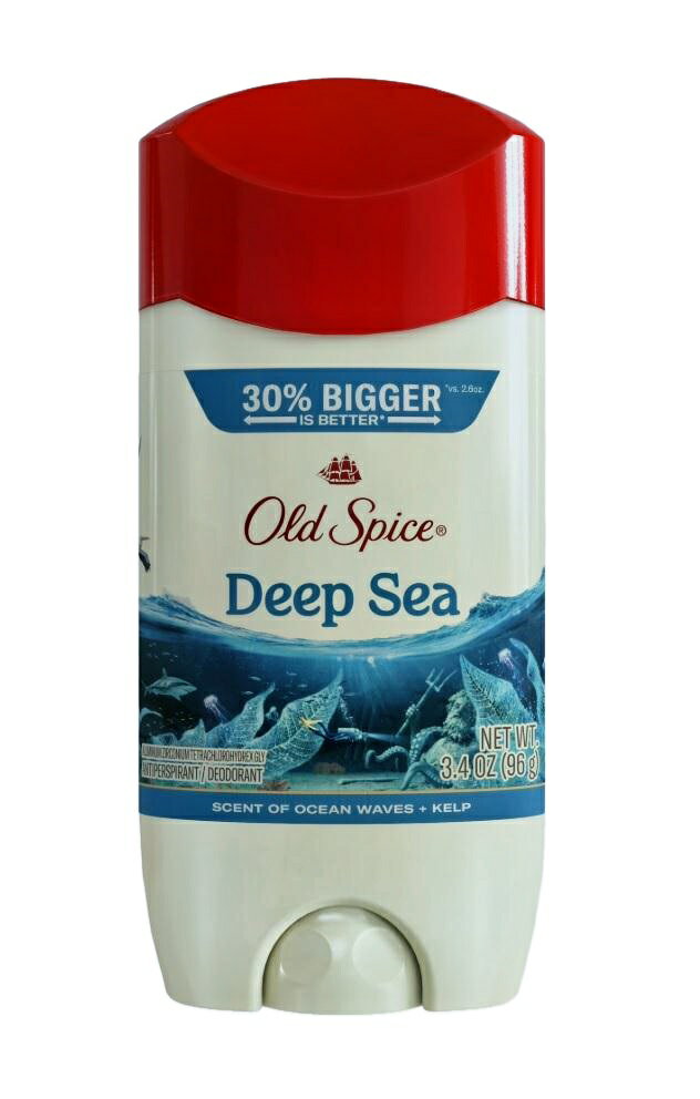 30% より大きいサイズ (3.4oz )　オールドスパイス ディープシー 制汗デオドラント、ディープシー（オーシャンウェーブ＋ケルプの香り）