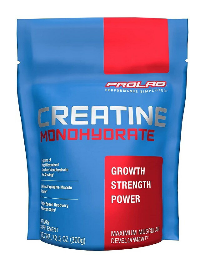 プロラブ クレアチン モノハイドレイト ピュア マイクロナイズド - Prolab Creatine Monohydrate 300g Pure Micronized