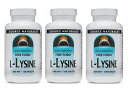 3本セット　ソースナチュラルズ　L-リジン　1000mg　100タブレット - L-Lysine 1000mg 100tabs　海外通販