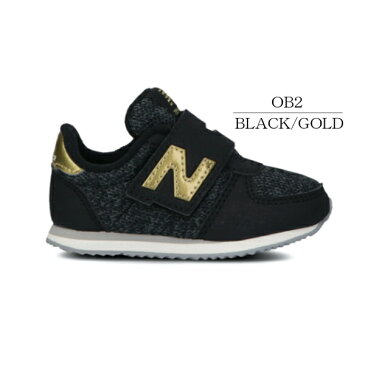 NewBalance ニューバランス スニーカー IV220OS2 IV220OB2 ベビー シューズ ファーストシューズ 歩き始め 軽量 カジュアル 歩きやすい ブラック/ゴールド レッド/ゴールド /MR