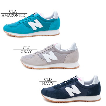 ニューバランス WL220CLA WL220CLC WL220CLD レディーススニーカー WL220 スエード Newbalance 紐靴 ローヒール ナイロン ニューカラー グレー ネイビー ブルー アマゾナイト /AN /MR