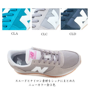 ニューバランス WL220CLA WL220CLC WL220CLD レディーススニーカー WL220 スエード Newbalance 紐靴 ローヒール ナイロン ニューカラー グレー ネイビー ブルー アマゾナイト /AN /MR