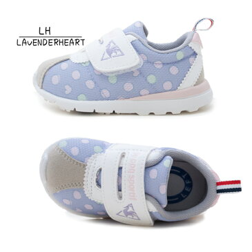 le coq sportif ルコックスポルティフ QL5RJC04GC QL5RJC04FB QL5RJC04LH モンペリエ IV NY ART F スニーカー 軽量 総柄 メッシュ 男の子 女の子 ベビー 子供 靴 ベルクロ かわいい グリーン ネイビー パープル /AN