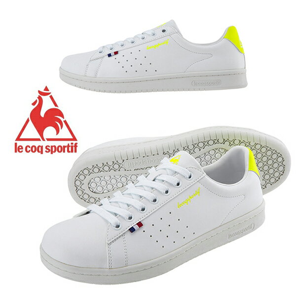 le coq sportif ルコックスポルティフ LA ローラン SL /LA ROLAND SL QL1TJC06WY レディース メンズ シューズ スニーカー 靴 ライフスタイル カジュアル 消臭 ホワイト/ネオン/イエロー /TS/MR. 入学