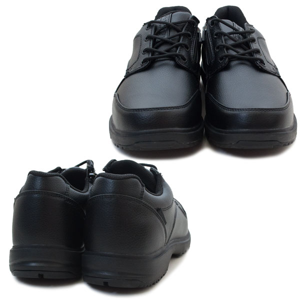 メンズコンフォートシューズ MS RP001 ムーンスター ウォーキングシューズ 4Eワイド 幅広 EEEE ファスナー付 紳士紐靴 ビジネスシューズ ブラック(黒) ブラウン(茶色) /MR