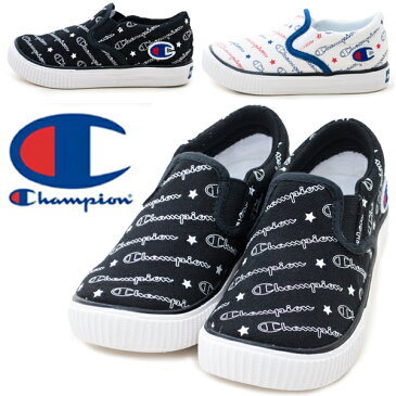 Champion チャンピオン CP KC003 キッズセンターコート SLIP ローカット スリッポン スニーカー シューズ 靴 子供 男の子 女の子 ブラック/ホワイト ホワイト/トリコ /AN