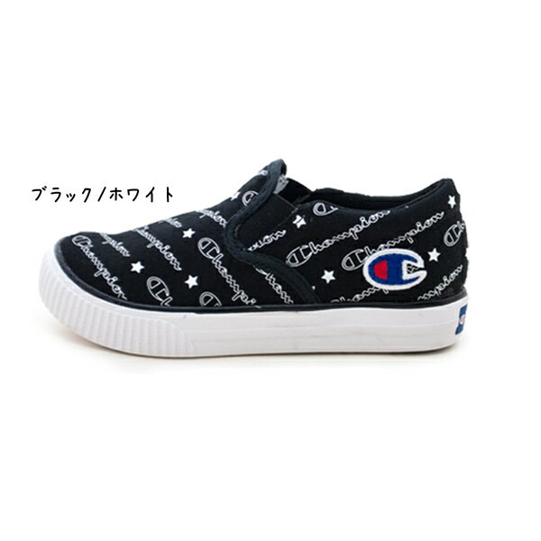 Champion チャンピオン CP KC003 キッズセンターコート SLIP ローカット スリッポン スニーカー シューズ 靴 子供 男の子 女の子 ブラック/ホワイト ホワイト/トリコ /AN