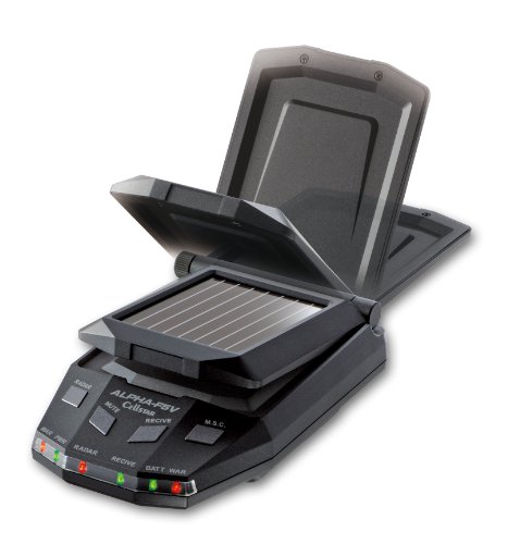 セルスター レーダー探知機 ALPHA-F5V ソーラー型 16バンド 内蔵バッテリーの連続使用 最 ...