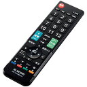 エレコム テレビリモコン 12メーカー対応 パナソニック 日立 シャープ 東芝 ソニー 三菱 LG ハイセンス アイワ アズマ オリオン フナイ Mサイズ ブラ...