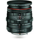 ペンタックス HD PENTAX-DA 20-40mmF2.8-4ED Limited DC WR ブラック 標準ズームレンズ APS-Cサイズ用高品位リミテッドレンズ・アルミ削り出しボディ高精細な描写高性能 HDコーティング高速AF・D