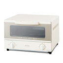 アイリスオーヤマ オーブントースター 4枚焼き 温度調節3段階 トレー付 トースター オーブン おしゃれ お手入れ簡単 二人暮らし 1200W EOT-032-CW ホワイト
