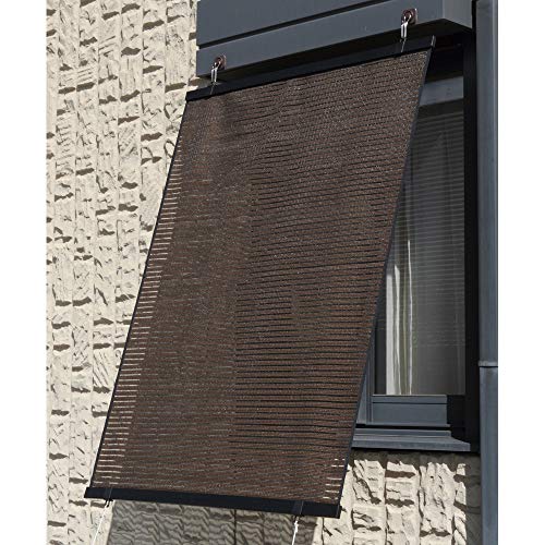 ワタナベ工業(Watanabe Industry) 省エネ スクリーン ル・ソレイユ ブラウン すだれ SN-4590 本体: 高..