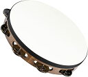 MEINL Percussion マイネル タンバリン Traditional Goat-Skin Wood Tambourine Stainless Stee...