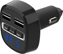 カシムラ Bluetooth FMトランスミッター フルバンド USB2ポート4.8A リバーシブル ハンズフリー通話可能 USB合計4.8A 12/24V対応...