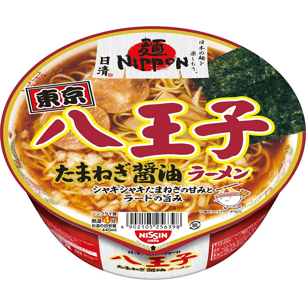 日清食品 麺ニッポン 八王子たまねぎ醤油ラーメン　日清 麺NIPPON カップ麺 112g ×12個のサムネイル