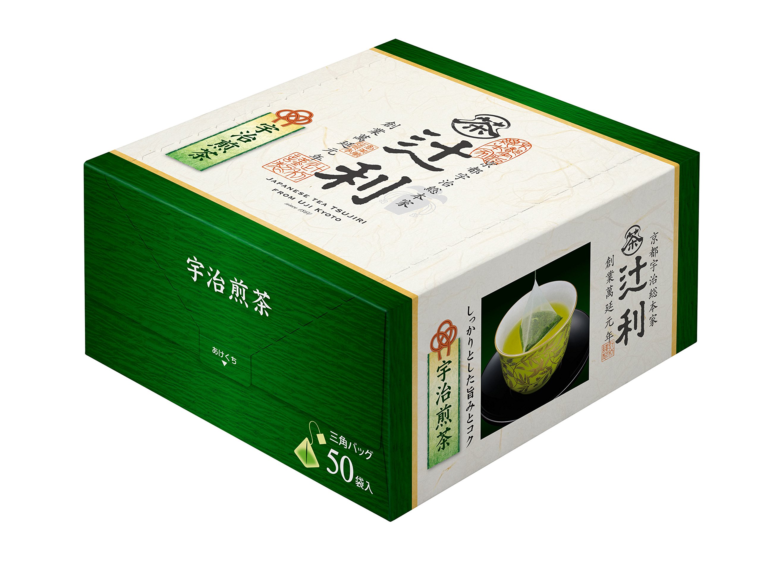 辻利 三角ティーバッグ 宇治煎茶 50P