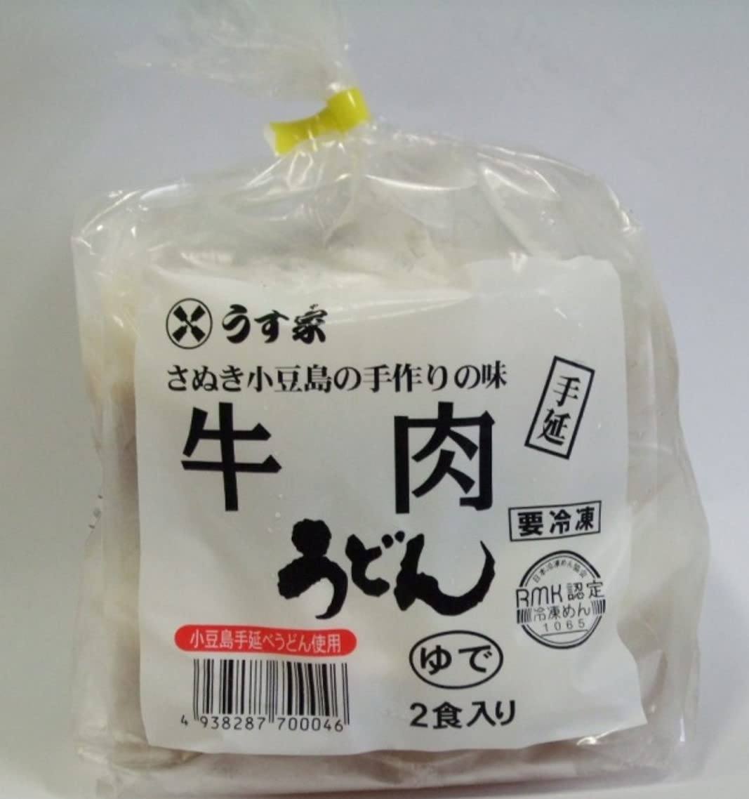 [冷凍] うす家 讃岐小豆島 牛肉手延うどん 2食×2のサムネイル