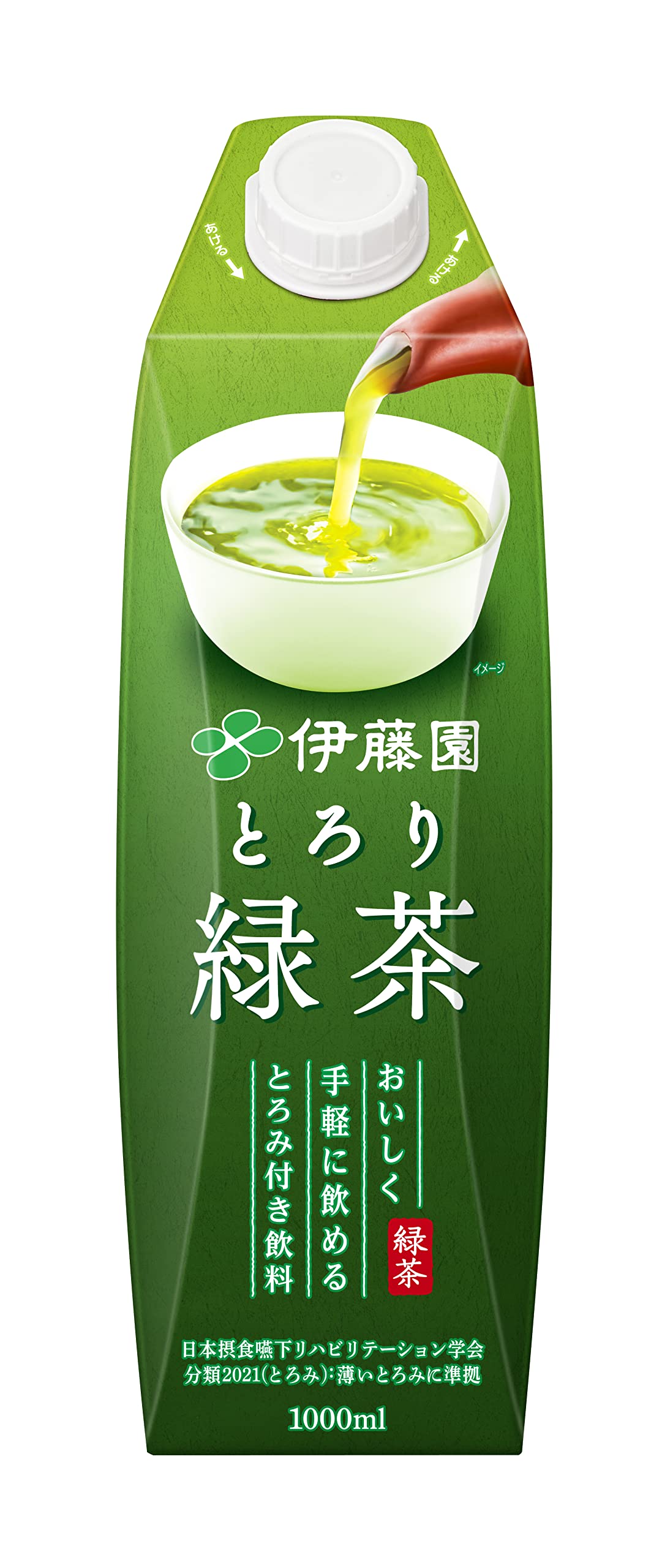 伊藤園 とろみ付き とろり緑茶 紙パック 1000ml×6本