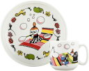 アラビア ARABIA ムーミン チルドレンセット ちびのミイ　プレート＆マグ マグ カップ プレート 皿 食器 子ども用 子ども食器 子供食器 北欧 陶器 セット キャラクター