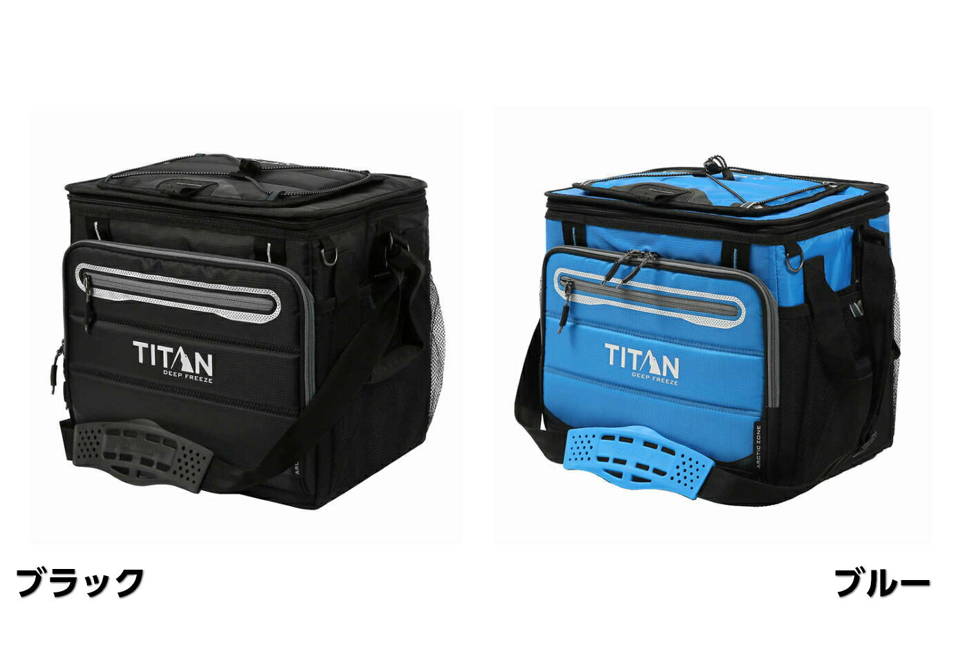 TITAN ソフトクーラー クーラーバッグ 25L(黒/青) 保冷バッグ クーラーボックス 買い物バッグ 折りたたみ バスケット バスケットクーラー ソフトクラ-バッグ エコバッグ 保冷バック 買い物バッグ ドリンク アウトドア レジャー ピクニック 運動会 海水浴 大容量通販格安セール情報 楽天 通販
