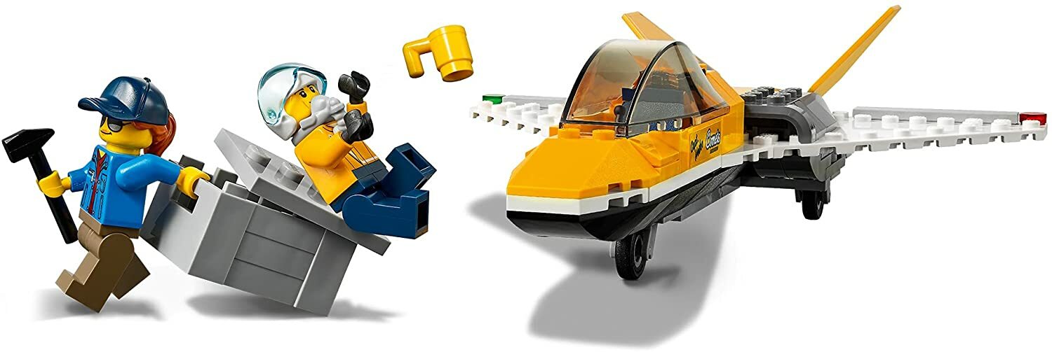 レゴ シティ航空ショーのジェット輸送車 60289 5才以上　LEGO CITY ブロック おもちゃ 知育玩具 レゴブロック レゴジャパン 男の子 はたらくのりもの シリーズ セット 連結式トラック ジェット機 飛行機 車 乗り物 組み立て 航空機 空