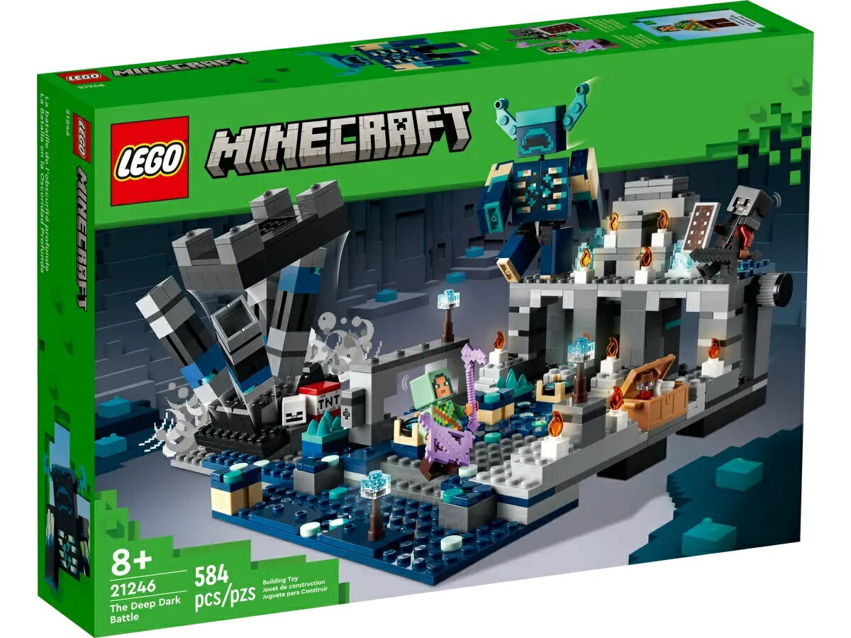 レゴ マインクラフト ディープダークの戦い 21246 LEGO MINECRAFT 584ピース マイクラ ブロック 知育玩具 おもちゃ ホビー 男の子 女の子 レゴブロック アイデア