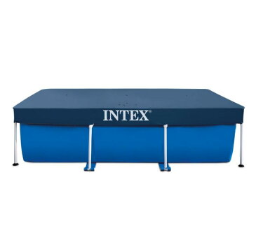 【プールカバー付き】INTEX フレームプール 3m×2m ファミリープール 300×200cm 大型プール 特大プール 家庭用プール 大型プール ビニールプール レジャープール 子供用プール インテックス 長方形 レクタングラ 水遊び 野外 屋外 キッズ 子供 ジャンボプール