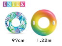 INTEX 浮き輪 97cm&122cm 2個セット うきわ 浮きわ うき輪 大人用 子供用 共用 リング フロート 浮輪 ウキワ チューブ 浮具 川 海 プー...