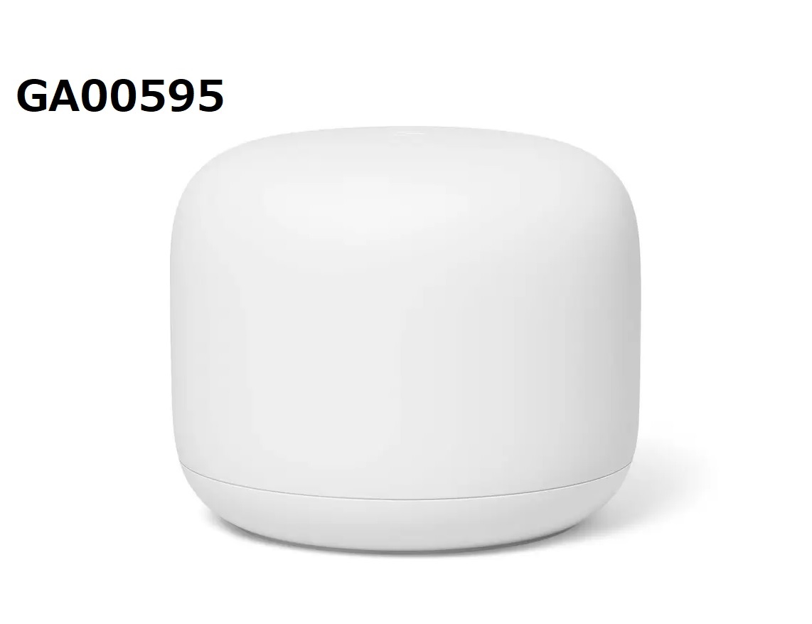 Google Nest Wifi ルーター GA00595-JP　グーグル ワイファイ 1台 家庭用 ルーター 無線LAN ワイヤレス Google WiFi メッシュWi-Fi ホームWi-Fi メッシュ ネットワーク 無線ルーター Wi-fiルーター Wi-Fiステーション googlewifi 家庭用メッシュのサムネイル