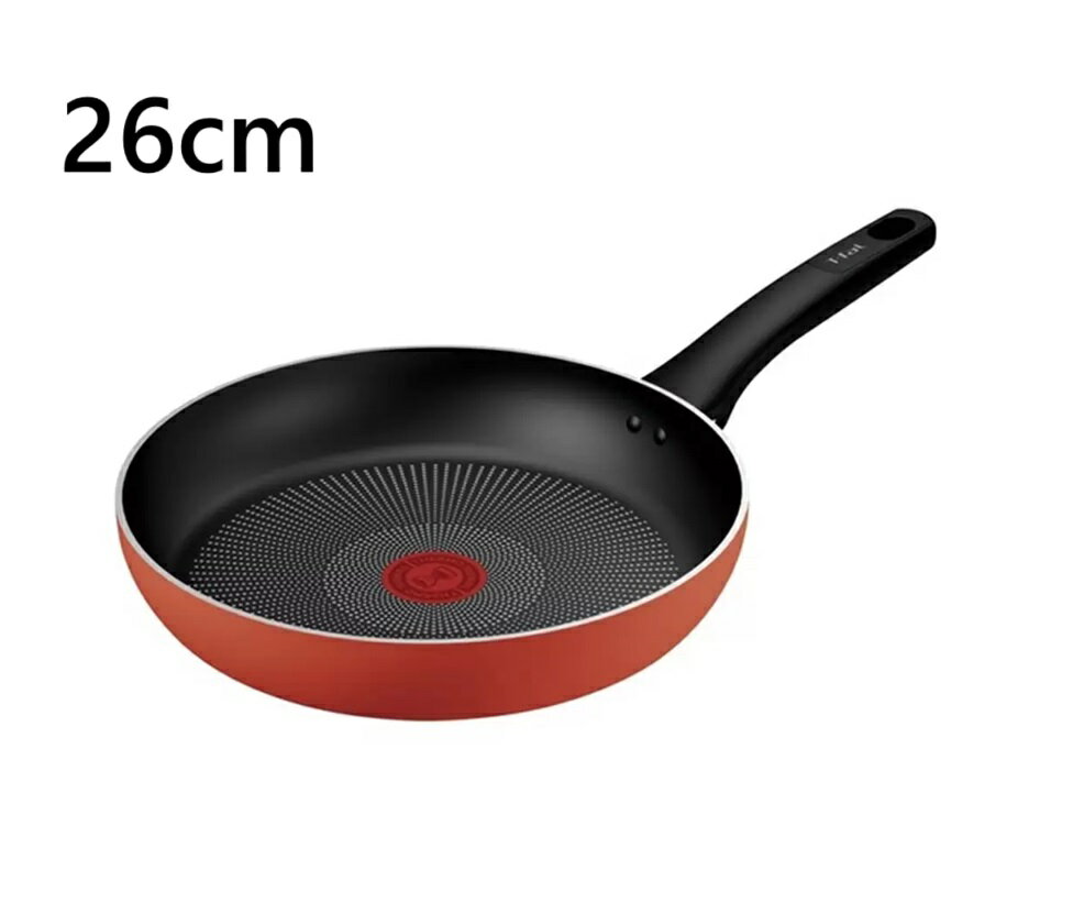 ティファール フライパン 26cm マンダリンオレンジ　IH対応 チタンフォースコーティング T-fal Tfal ガス火対応 ノンスティック こびりつきにくい チタンコーティング フッ素加工 PFOA不使用 アルミ 軽い 軽量 調理器具 1人暮らし 新生活