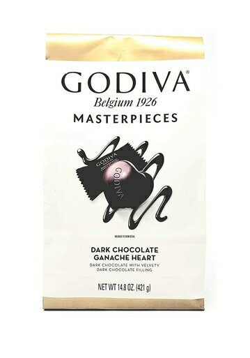 【賞味期限2024年6月4日】ゴディバ マスターピース ダークハート XLバッグ 421g　GODIVA ダークチョコレート ガナッシュ チョコレート チョコ アソートメント ホワイトデー バレンタイン お菓子 高級 チョコ 詰め合わせ アソート プレゼント ギフト プレミアムの商品画像