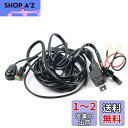 POOPEE ライト用リレーハーネス DC12V 作業灯 ワークライト フォグランプ汎用 表示LED搭載スイッチ付き LED取付用配線キット ワイヤーハーネス ...
