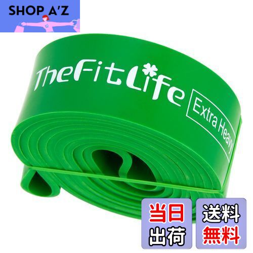 【送料無料】TheFitLife トレーニングチューブ 筋トレチューブ 懸垂チューブ (緑)