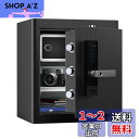 RPNB 金庫 防犯金庫 保管庫 スマートタッチスクリーン音声提示金庫 二重警告 取り外し可能な棚 緊急キー2本 家庭用 事務所 ホテル 45L